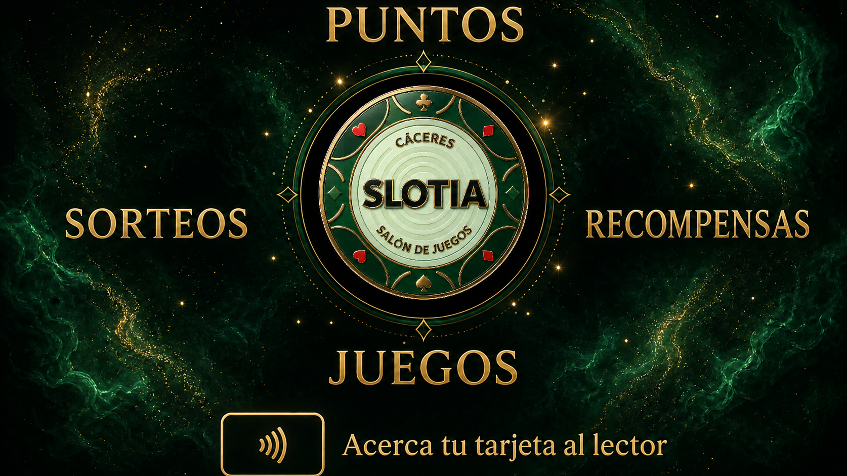 Pantalla de espera de la aplicación de fidelización de Slotia