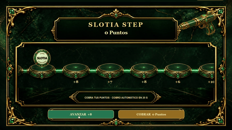 Demostración animada del juego Slotia Step